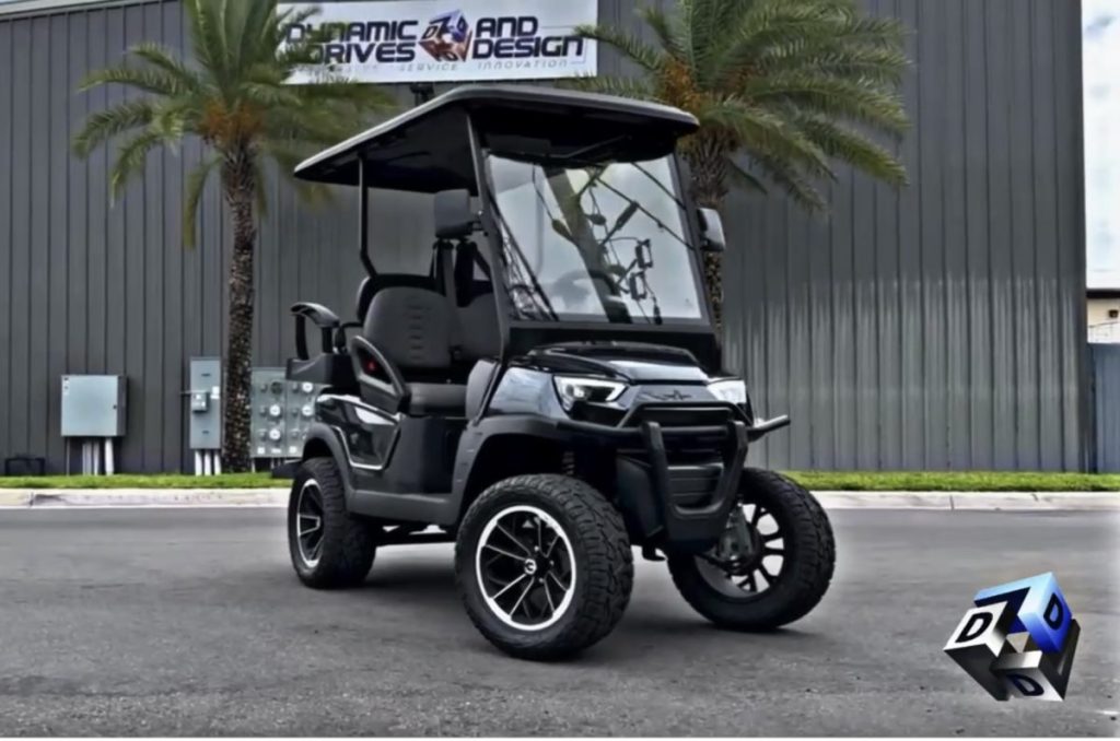 2024 Atlas Golf Cart 4 Passenger Lifted LSV, Slate Gray w/Charcoal Premium Seats
